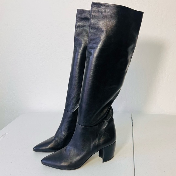 PRADA Authentic Buttery Soft Calf High Leather Boots 38 - Picture 1 of 13
